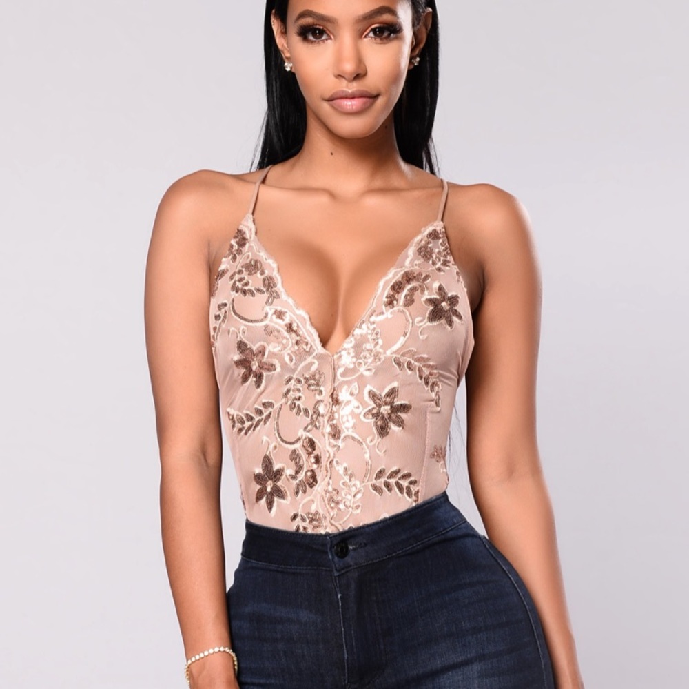 Rose gold bodysuit size M